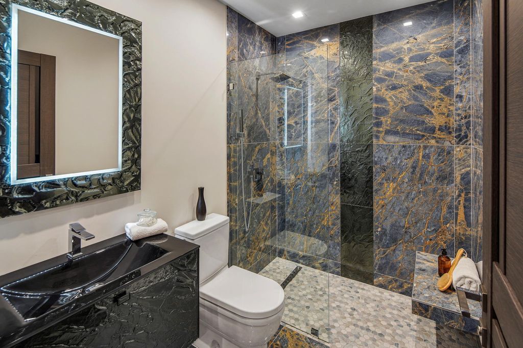 The Home in Beverly Grove is a brand-new 2021 geometric modern using an intricate blend of materials and architectural elements now available for sale. This home located at 542 N Vista St, Los Angeles, California