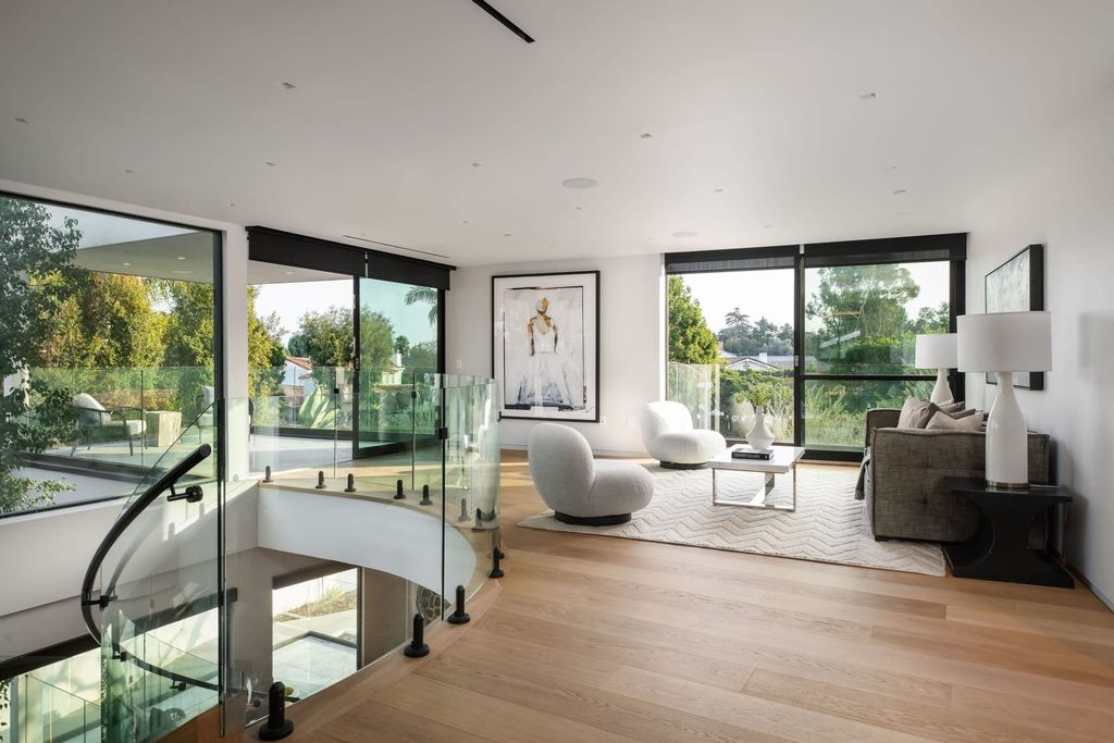 The Home in Beverly Hills is a contemporary new-build, designed by Gabbay Architects is sited behind mature olive trees now available for sale. This home located at 1729 Angelo Dr, Beverly Hills, California