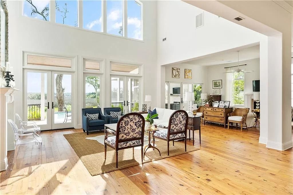 The Home in Georgia is a luxurious home which is well constructed under South Florida architecture influence now available for sale. This home located at 400 Hawkins Island Dr, Saint Simons Island, Georgia; offering 06 bedrooms and 06 bathrooms with 5,985 square feet of living spaces. 