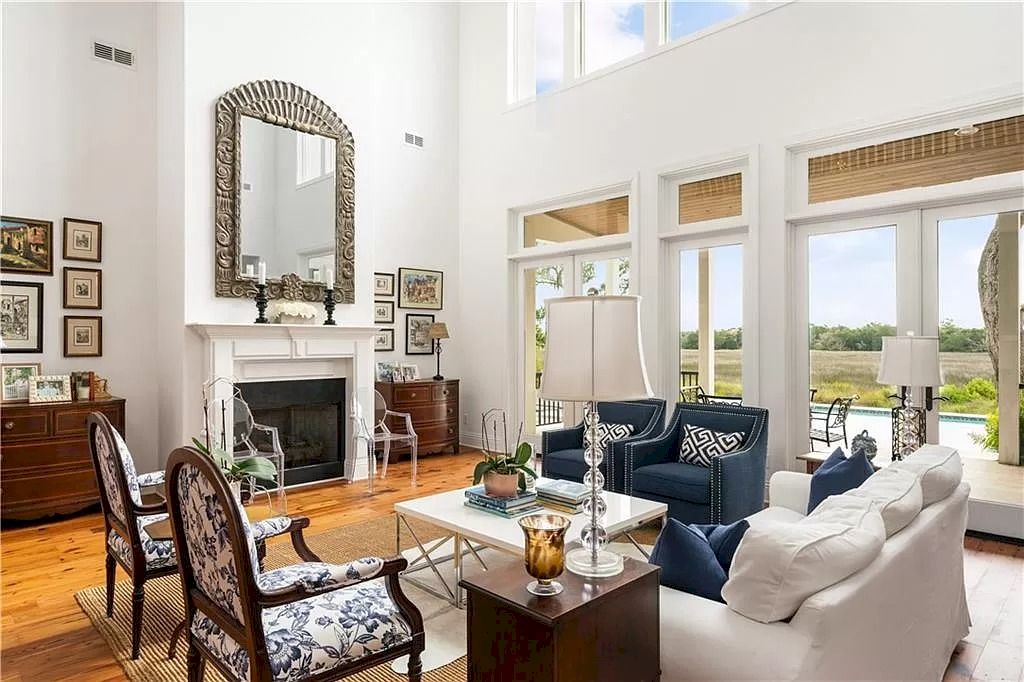 The Home in Georgia is a luxurious home which is well constructed under South Florida architecture influence now available for sale. This home located at 400 Hawkins Island Dr, Saint Simons Island, Georgia; offering 06 bedrooms and 06 bathrooms with 5,985 square feet of living spaces. 
