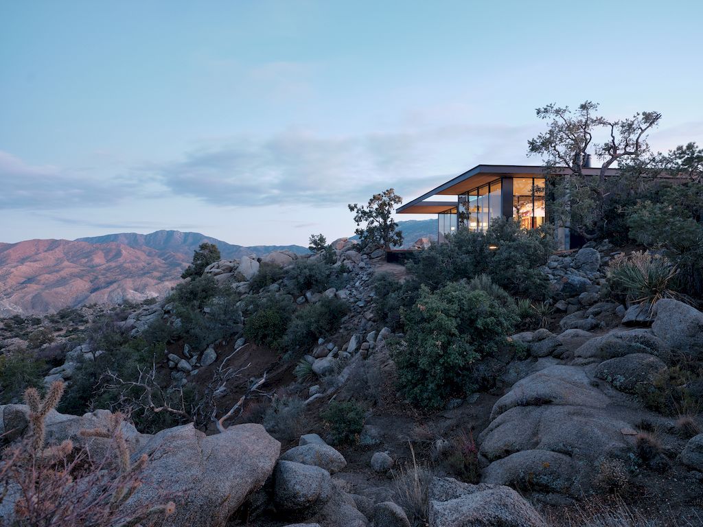 High Desert Retreat Surrounded by Rocks Trees by Aidlin Darling Design 23
