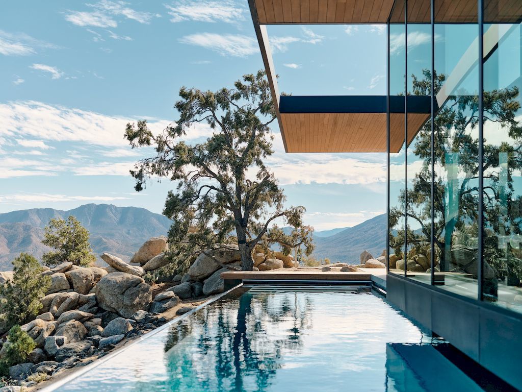 High Desert Retreat Surrounded by Rocks Trees by Aidlin Darling Design 27