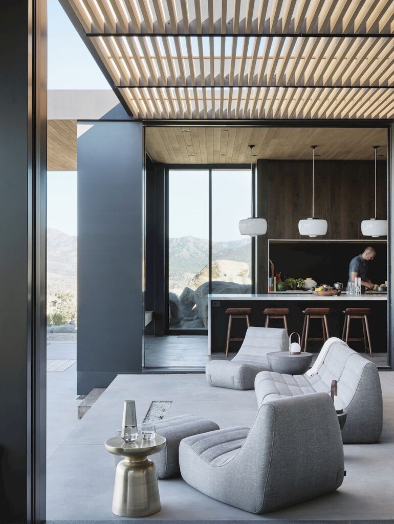 High Desert Retreat Surrounded by Rocks Trees by Aidlin Darling Design 5