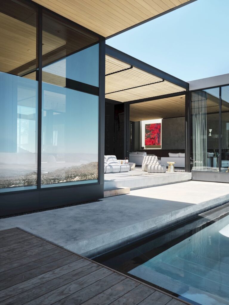High Desert Retreat Surrounded by Rocks Trees by Aidlin Darling Design 7