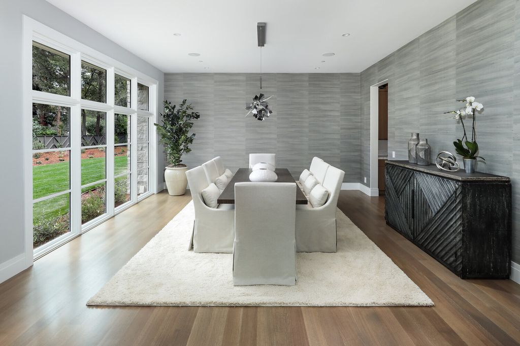 The Home in Atherton presents timeless, classic design with clean lines and sophisticated, contemporary interiors now available for sale. This home located at 289 Almendral Ave, Atherton, California