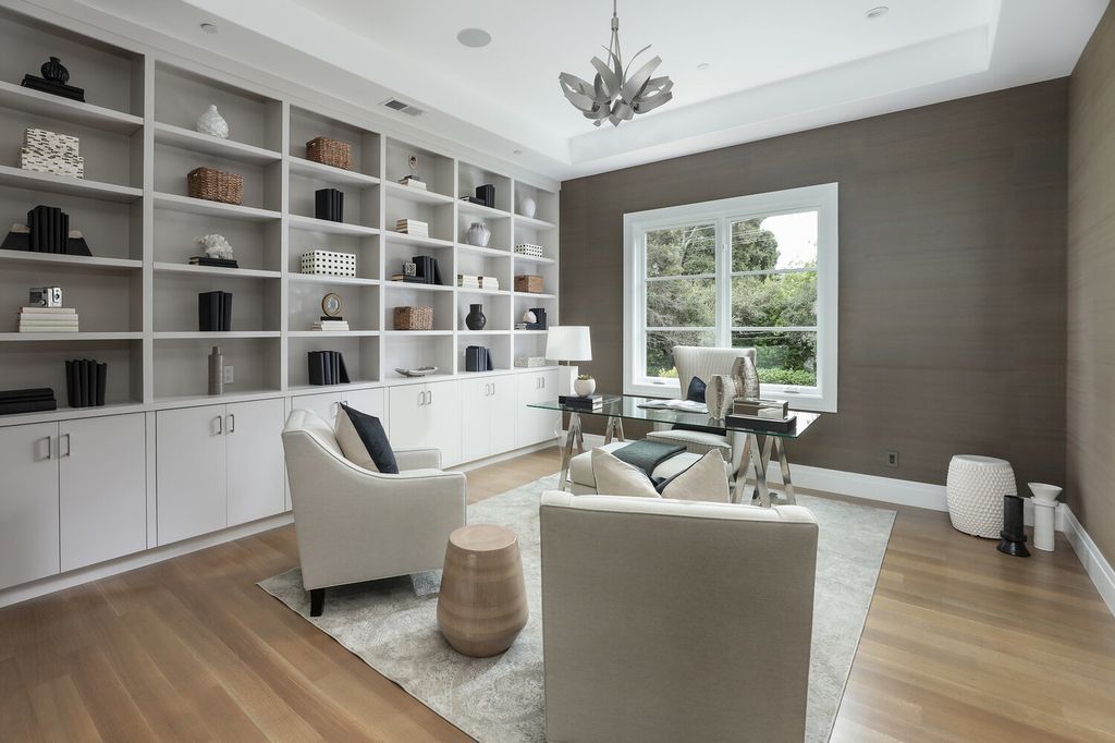 The Home in Atherton presents timeless, classic design with clean lines and sophisticated, contemporary interiors now available for sale. This home located at 289 Almendral Ave, Atherton, California