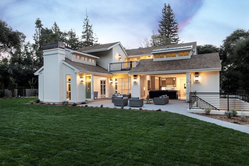 The Home in Atherton presents timeless, classic design with clean lines and sophisticated, contemporary interiors now available for sale. This home located at 289 Almendral Ave, Atherton, California
