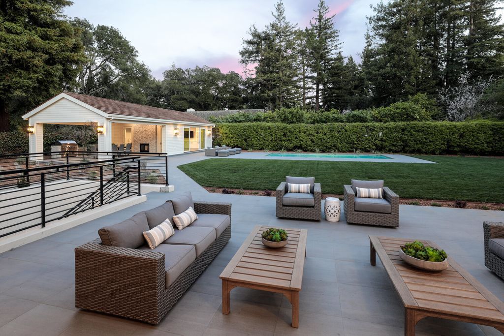 The Home in Atherton presents timeless, classic design with clean lines and sophisticated, contemporary interiors now available for sale. This home located at 289 Almendral Ave, Atherton, California