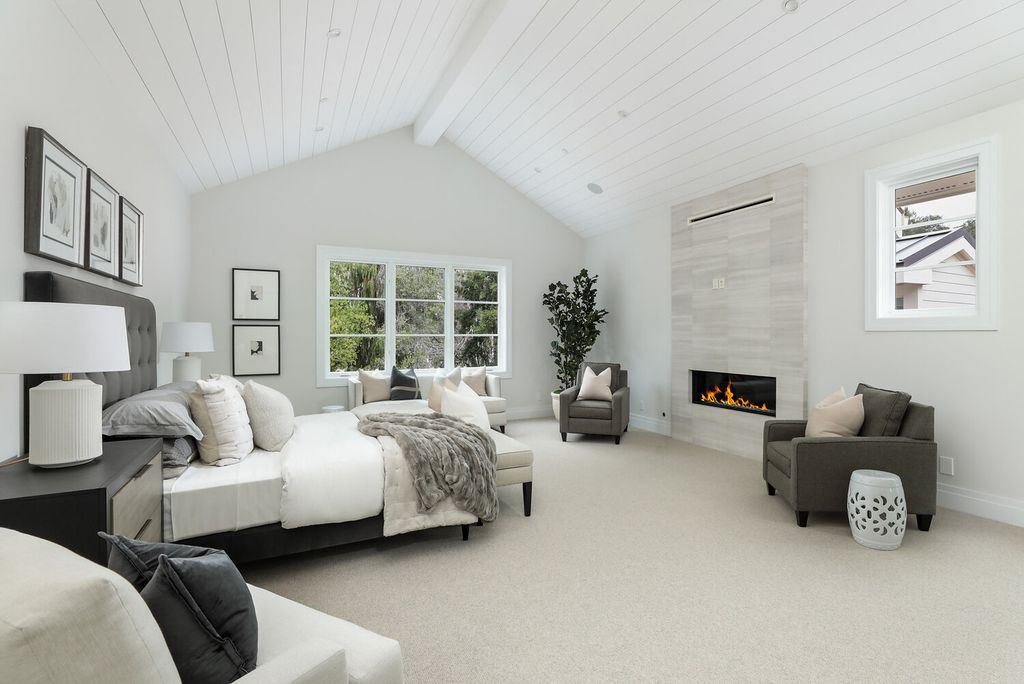 The Home in Atherton presents timeless, classic design with clean lines and sophisticated, contemporary interiors now available for sale. This home located at 289 Almendral Ave, Atherton, California