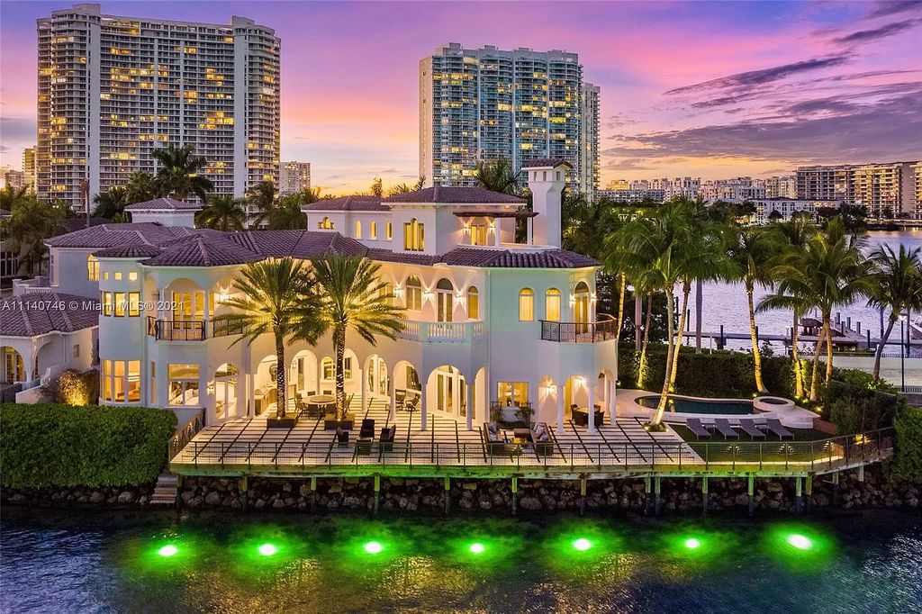 The Miami Beach Home is a unique tri-level estates sits along 251 feet of wide bay views and has 2 deeded docks now available for sale. This house located at 042 Island Estates Dr, North Miami Beach, Florida