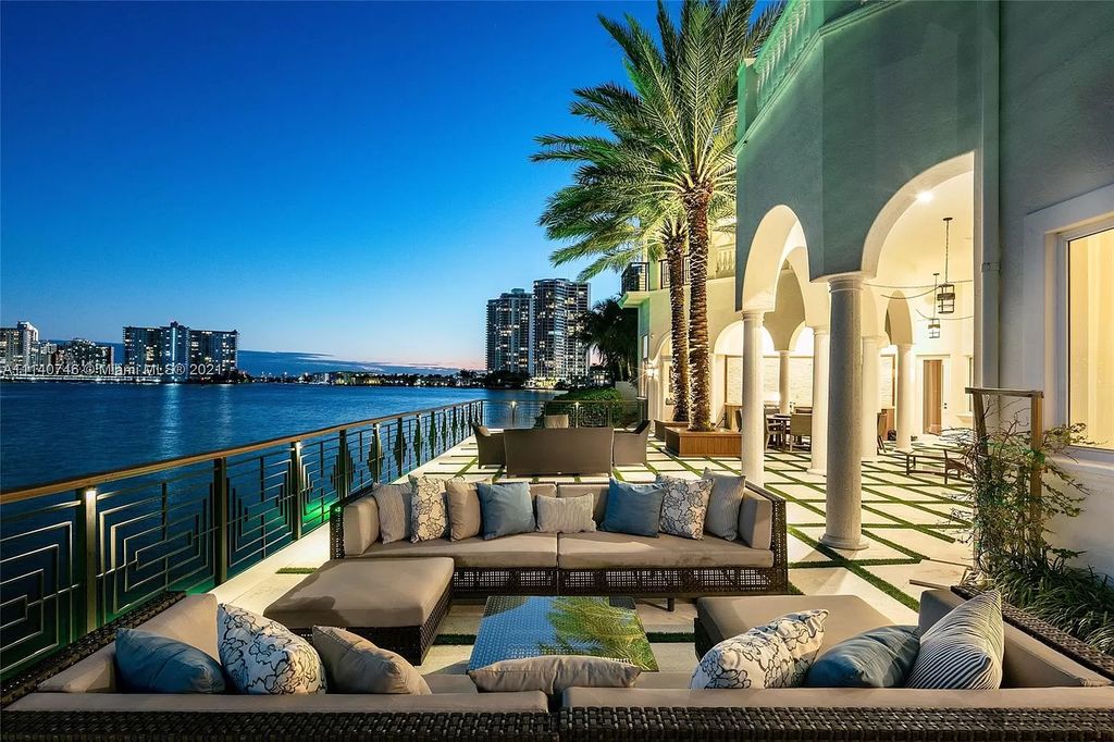 The Miami Beach Home is a unique tri-level estates sits along 251 feet of wide bay views and has 2 deeded docks now available for sale. This house located at 042 Island Estates Dr, North Miami Beach, Florida