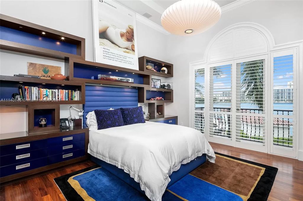 The Miami Beach Home is a unique tri-level estates sits along 251 feet of wide bay views and has 2 deeded docks now available for sale. This house located at 042 Island Estates Dr, North Miami Beach, Florida