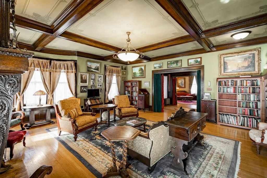 The Home in Michigan is a luxurious home currently being operated as a turn-key bed & breakfast vacation retreat now available for sale. This home located at 320 Tamarack St, Laurium, Michigan; offering 36 bedrooms and 11 bathrooms with 37,880 square feet of living spaces.