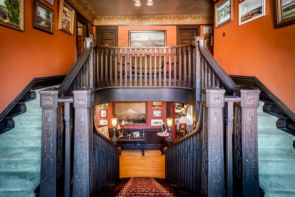 The Home in Michigan is a luxurious home currently being operated as a turn-key bed & breakfast vacation retreat now available for sale. This home located at 320 Tamarack St, Laurium, Michigan; offering 36 bedrooms and 11 bathrooms with 37,880 square feet of living spaces.