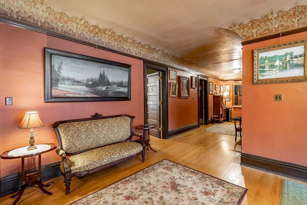 The Home in Michigan is a luxurious home currently being operated as a turn-key bed & breakfast vacation retreat now available for sale. This home located at 320 Tamarack St, Laurium, Michigan; offering 36 bedrooms and 11 bathrooms with 37,880 square feet of living spaces.