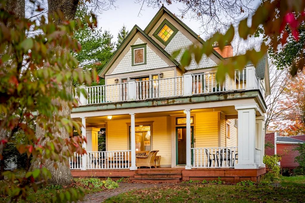 The Home in Michigan is a luxurious home currently being operated as a turn-key bed & breakfast vacation retreat now available for sale. This home located at 320 Tamarack St, Laurium, Michigan; offering 36 bedrooms and 11 bathrooms with 37,880 square feet of living spaces.