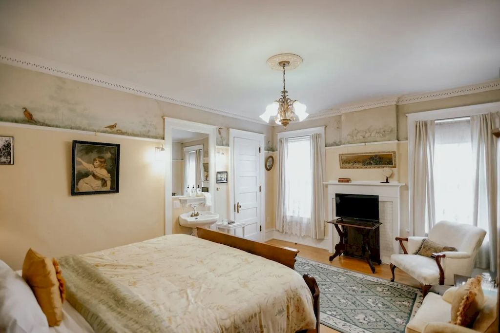 The Home in Michigan is a luxurious home currently being operated as a turn-key bed & breakfast vacation retreat now available for sale. This home located at 320 Tamarack St, Laurium, Michigan; offering 36 bedrooms and 11 bathrooms with 37,880 square feet of living spaces.
