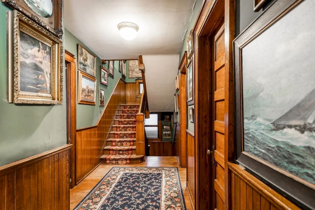 The Home in Michigan is a luxurious home currently being operated as a turn-key bed & breakfast vacation retreat now available for sale. This home located at 320 Tamarack St, Laurium, Michigan; offering 36 bedrooms and 11 bathrooms with 37,880 square feet of living spaces.