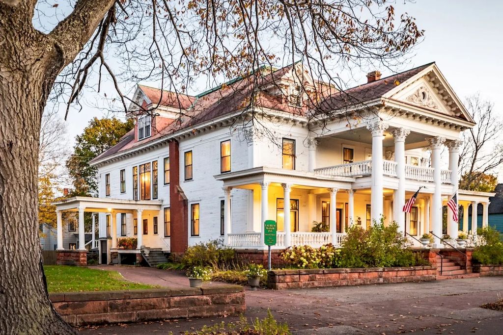 The Home in Michigan is a luxurious home currently being operated as a turn-key bed & breakfast vacation retreat now available for sale. This home located at 320 Tamarack St, Laurium, Michigan; offering 36 bedrooms and 11 bathrooms with 37,880 square feet of living spaces.
