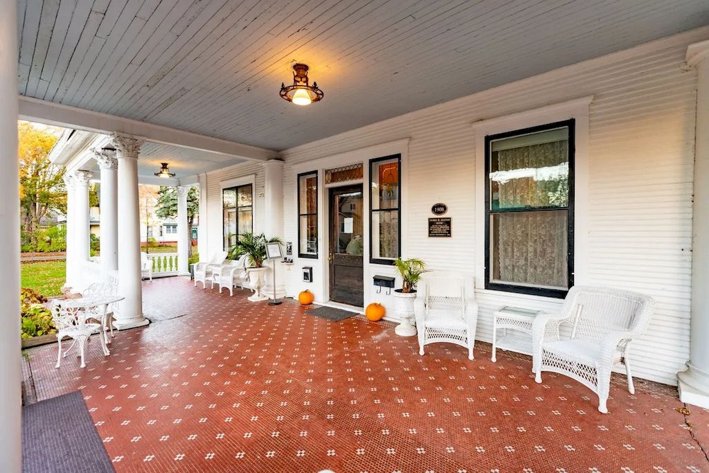 The Home in Michigan is a luxurious home currently being operated as a turn-key bed & breakfast vacation retreat now available for sale. This home located at 320 Tamarack St, Laurium, Michigan; offering 36 bedrooms and 11 bathrooms with 37,880 square feet of living spaces.