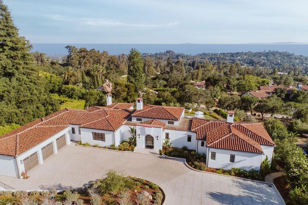 The Villa in Santa Barbara is a Mediterranean-inspired villa showcases nearly an acre of polished, landscaped grounds, & resort-caliber amenities now available for sale. This home located at 495 E Mountain Dr, Santa Barbara, California