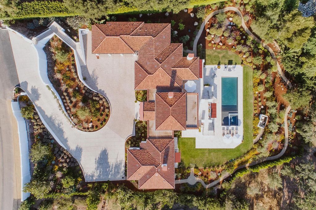 The Villa in Santa Barbara is a Mediterranean-inspired villa showcases nearly an acre of polished, landscaped grounds, & resort-caliber amenities now available for sale. This home located at 495 E Mountain Dr, Santa Barbara, California