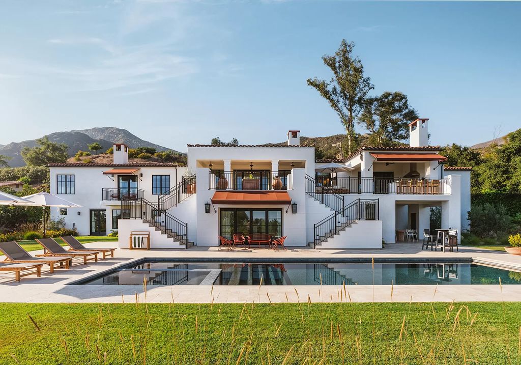 The Villa in Santa Barbara is a Mediterranean-inspired villa showcases nearly an acre of polished, landscaped grounds, & resort-caliber amenities now available for sale. This home located at 495 E Mountain Dr, Santa Barbara, California