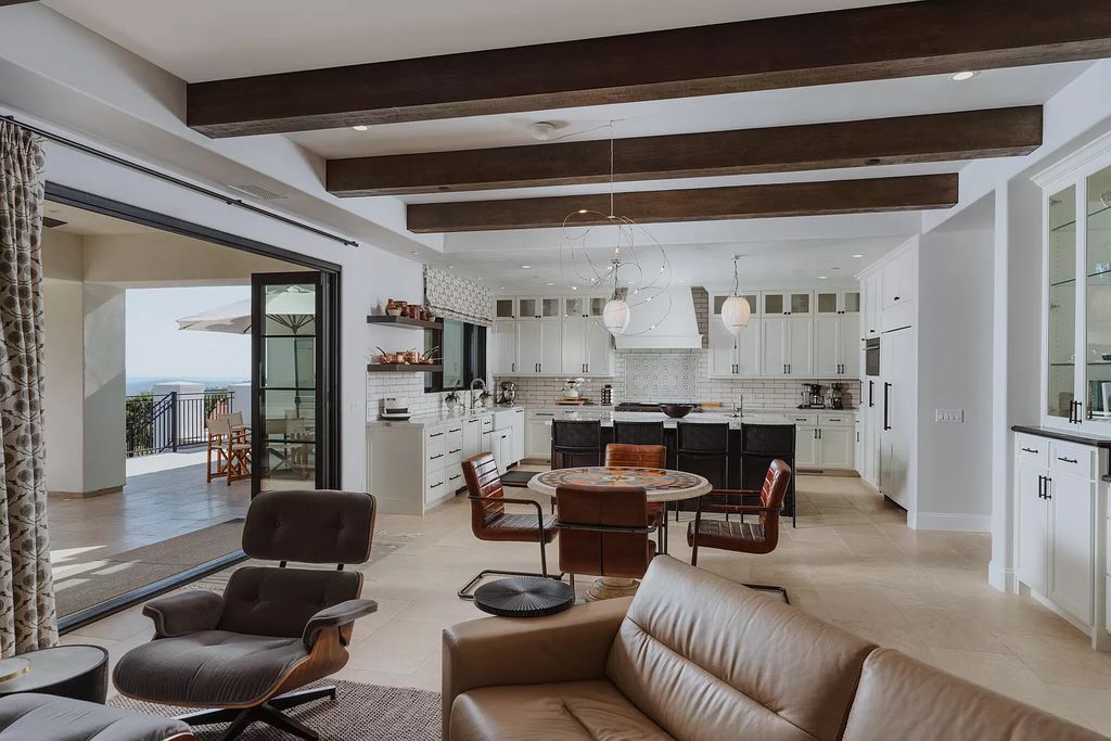 The Villa in Santa Barbara is a Mediterranean-inspired villa showcases nearly an acre of polished, landscaped grounds, & resort-caliber amenities now available for sale. This home located at 495 E Mountain Dr, Santa Barbara, California