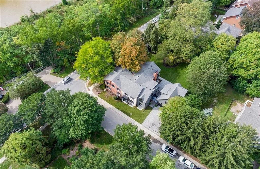 The Gothic Revival Style Property in Ontario is renovated to preserve its old-world charm now available for sale. This home located at 205 Trafalgar Rd S, Oakville, ON L6J 3G9, Canada
