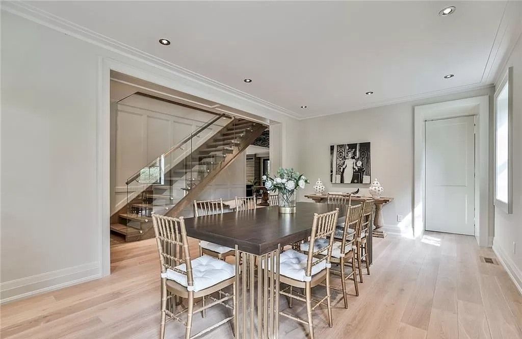 The Gothic Revival Style Property in Ontario is renovated to preserve its old-world charm now available for sale. This home located at 205 Trafalgar Rd S, Oakville, ON L6J 3G9, Canada