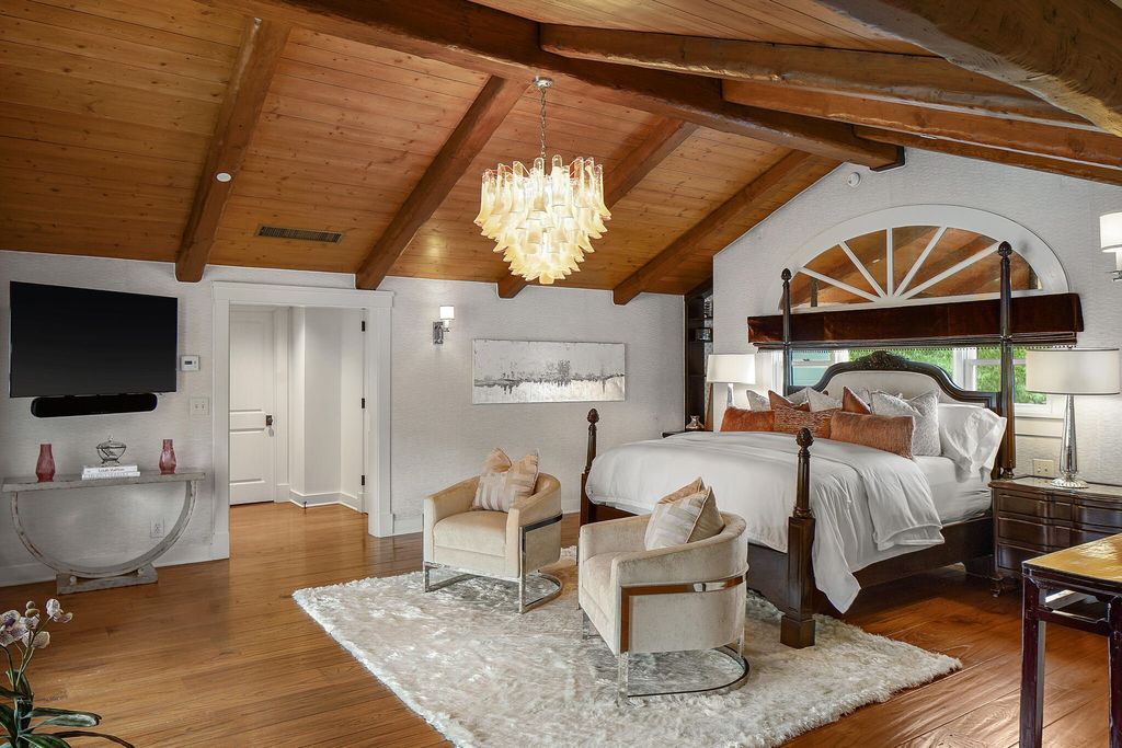 The House in Hidden Hills is an incredible estate has been transformed into a modern-transitional feel with a huge circular driveway now available for sale. This home located at 24733 Long Valley Rd, Hidden Hills, California