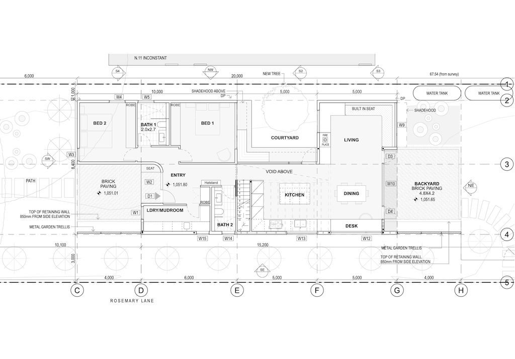Blackheath courtyard house with prominent facade by Pearson Architecture 1