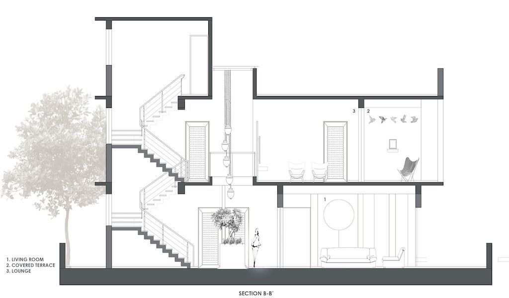 Brick Screen house in charm traditional style in India by MS Design Studio 1