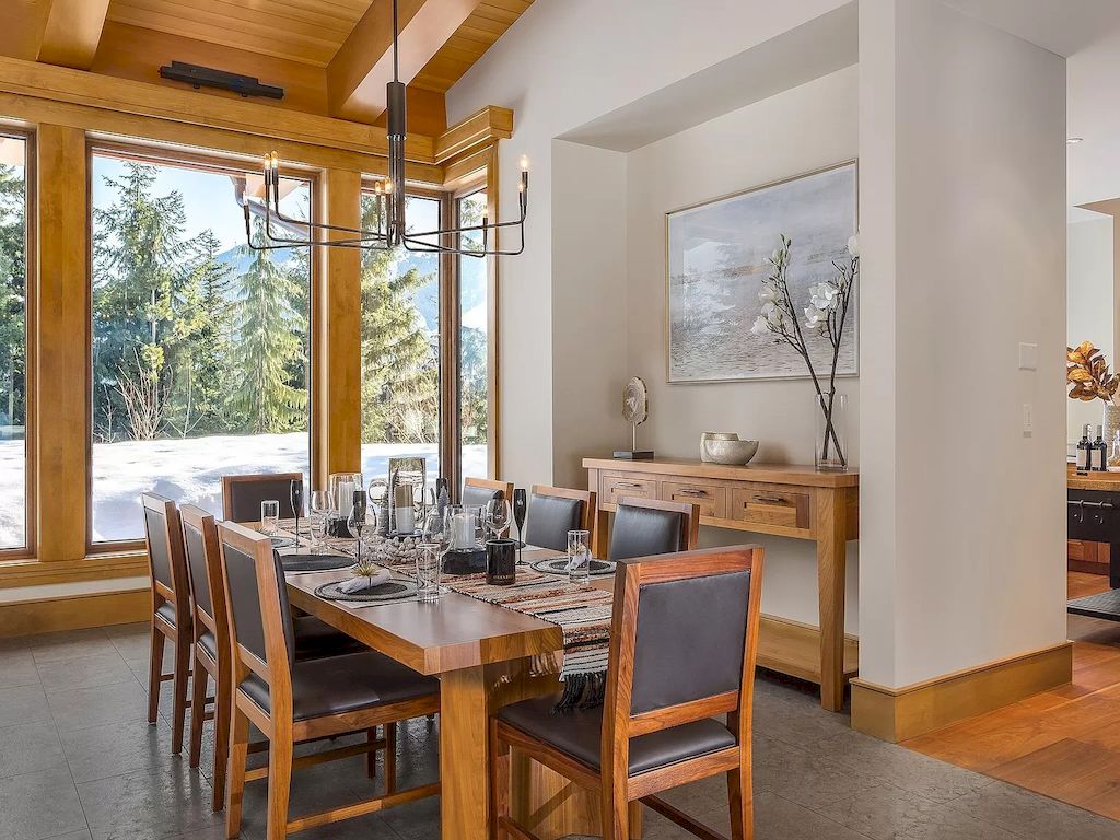 The Whistler Estate provides the alpine views from all directions through floor to ceiling windows and bask in the sunlight from sunrise to sunset home now available for sale