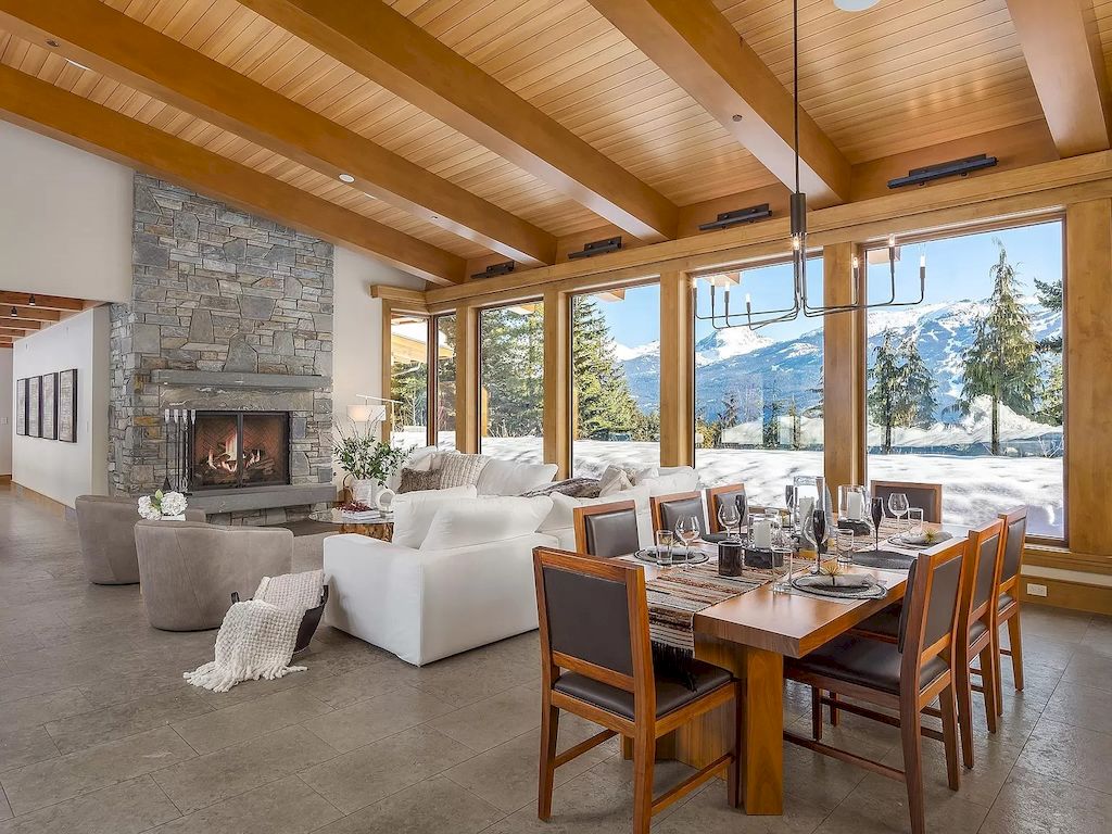 The Whistler Estate provides the alpine views from all directions through floor to ceiling windows and bask in the sunlight from sunrise to sunset home now available for sale