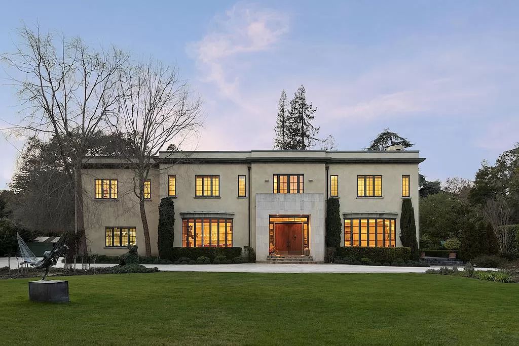 The Villa in Atherton is a European manor with contemporary touches close to Stanford University, Silicon Valley tech now available for sale. This home located at 42 Tuscaloosa Ave, Atherton, California; offering 5 bedrooms and 6 bathrooms with over 9,300 square feet of living spaces.