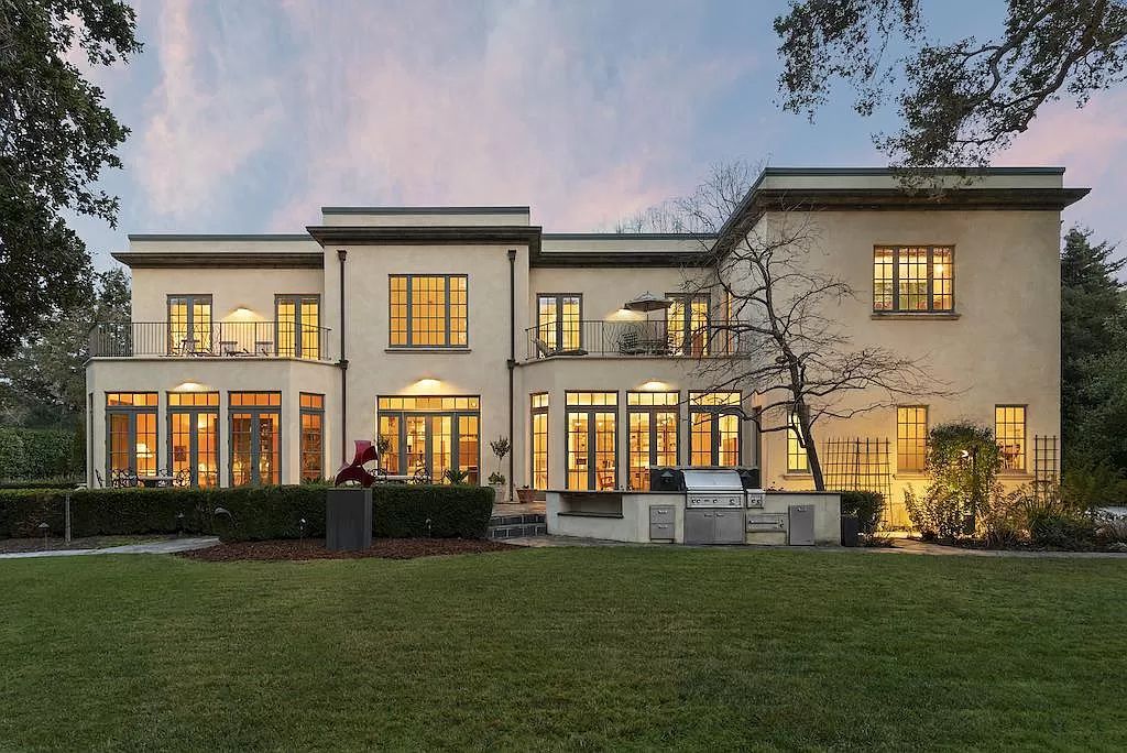 The Villa in Atherton is a European manor with contemporary touches close to Stanford University, Silicon Valley tech now available for sale. This home located at 42 Tuscaloosa Ave, Atherton, California; offering 5 bedrooms and 6 bathrooms with over 9,300 square feet of living spaces.