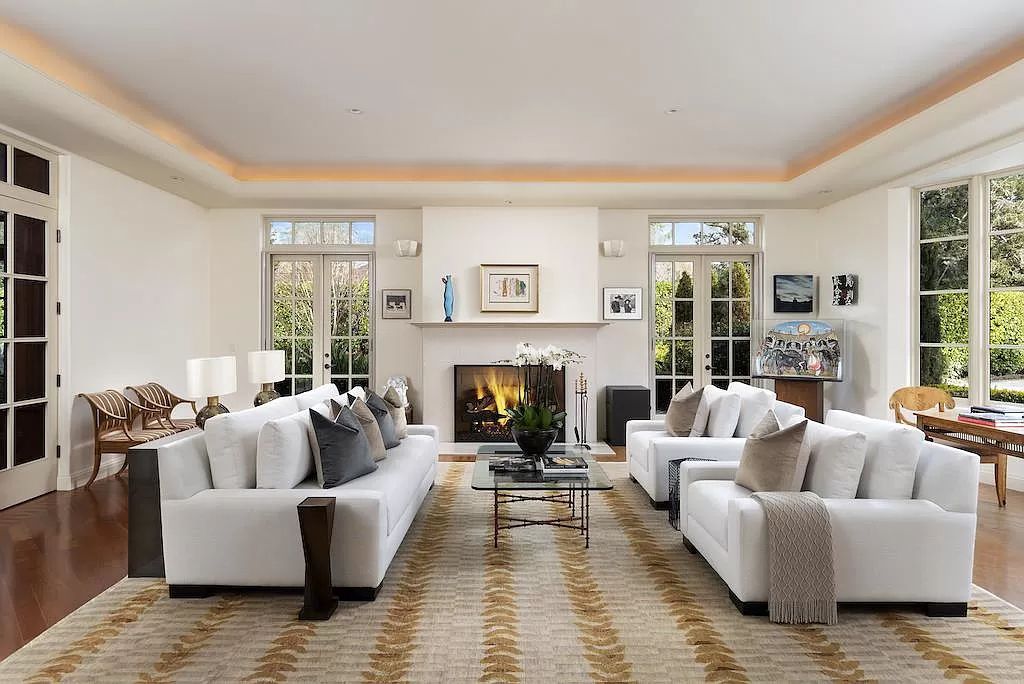The Villa in Atherton is a European manor with contemporary touches close to Stanford University, Silicon Valley tech now available for sale. This home located at 42 Tuscaloosa Ave, Atherton, California; offering 5 bedrooms and 6 bathrooms with over 9,300 square feet of living spaces.