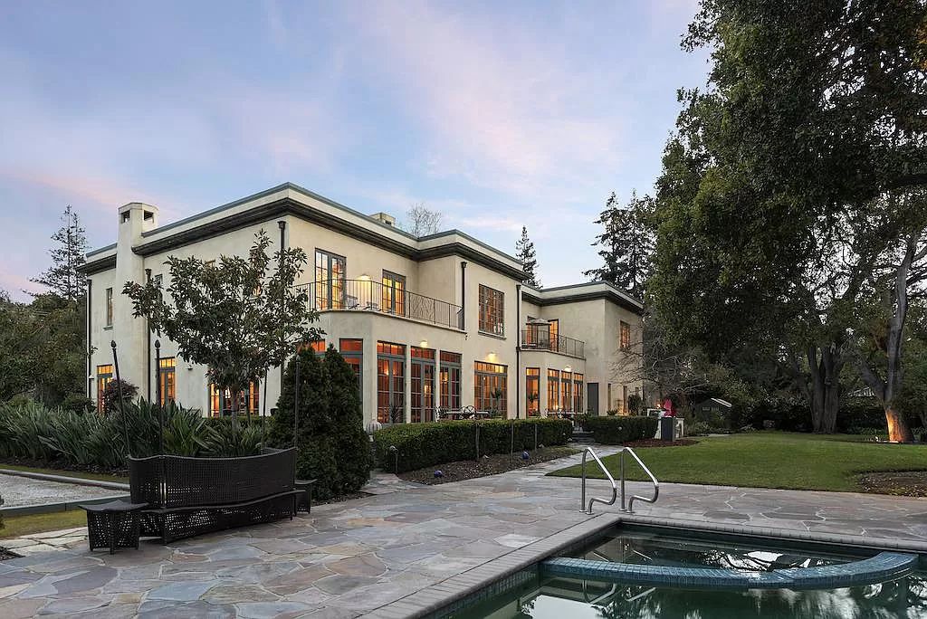 The Villa in Atherton is a European manor with contemporary touches close to Stanford University, Silicon Valley tech now available for sale. This home located at 42 Tuscaloosa Ave, Atherton, California; offering 5 bedrooms and 6 bathrooms with over 9,300 square feet of living spaces.