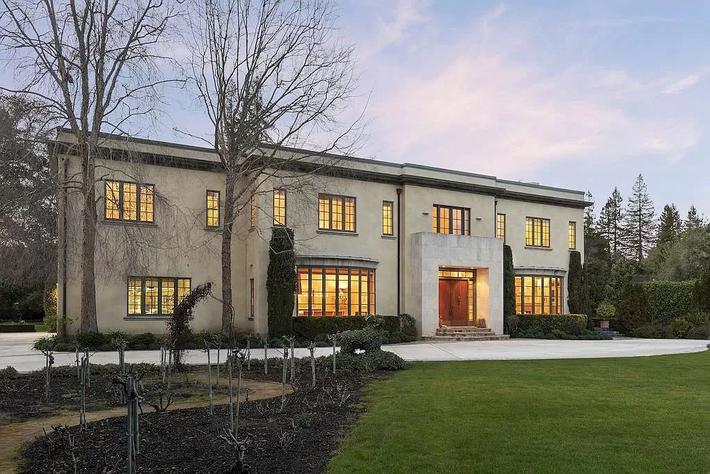 The Villa in Atherton is a European manor with contemporary touches close to Stanford University, Silicon Valley tech now available for sale. This home located at 42 Tuscaloosa Ave, Atherton, California; offering 5 bedrooms and 6 bathrooms with over 9,300 square feet of living spaces.