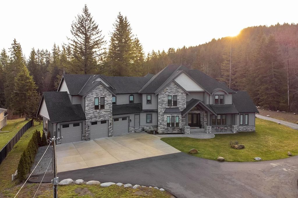 The House in Mission is a luxurious custom home on 3 private acres now available for sale. This home located at 29622 Dewdney Trunk Rd, Mission, BC V4S 1B6, Canada
