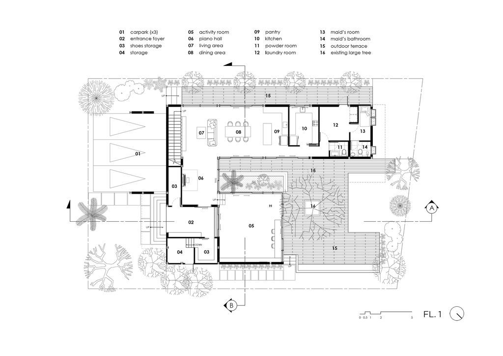 House Behide with Unique and Impressive Design by TOUCH Architect