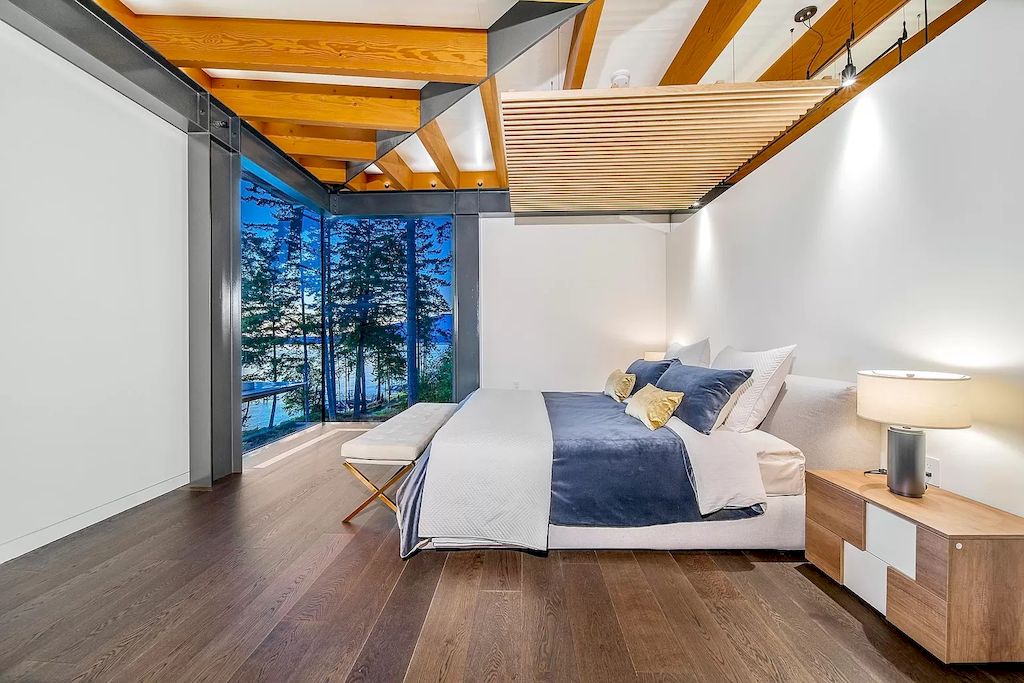 The House in Gulf Islands is renowned by architect, Paul Grant - dynamic interplay between indoors & outdoors now available for sale