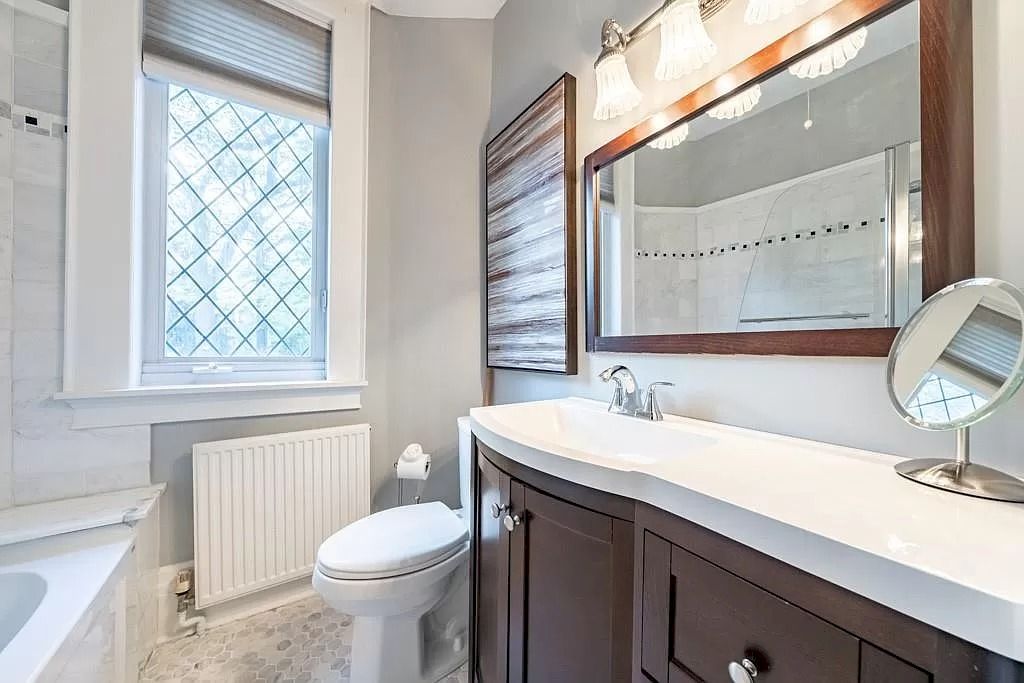 The Mississauga Castle Embraces meticulous hand crafted wood work, painted murals and exquisite stained glass windows now available for sale