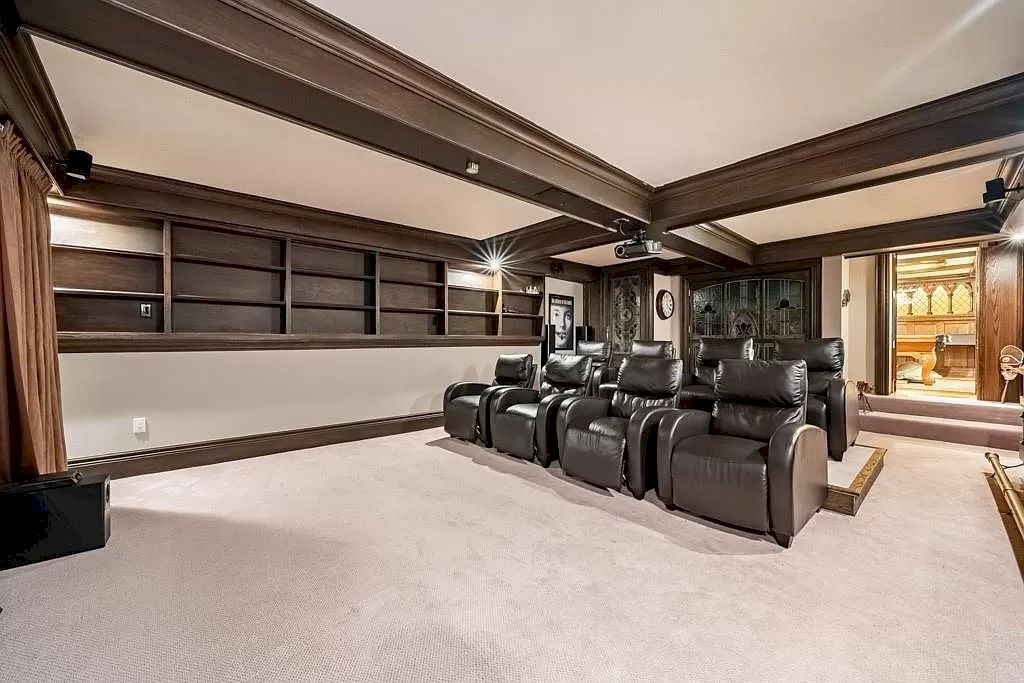 The Mississauga Castle Embraces meticulous hand crafted wood work, painted murals and exquisite stained glass windows now available for sale