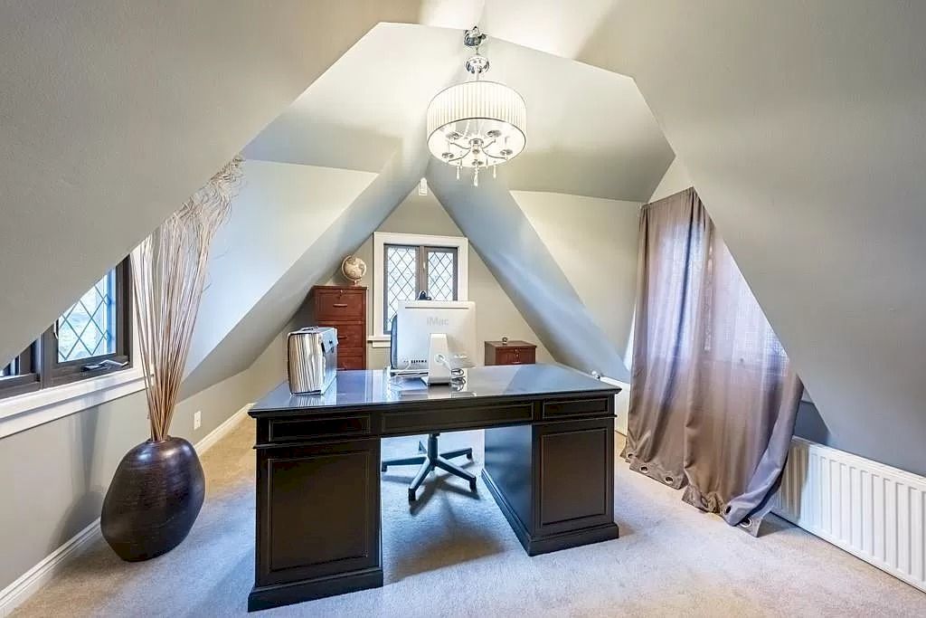 The Mississauga Castle Embraces meticulous hand crafted wood work, painted murals and exquisite stained glass windows now available for sale
