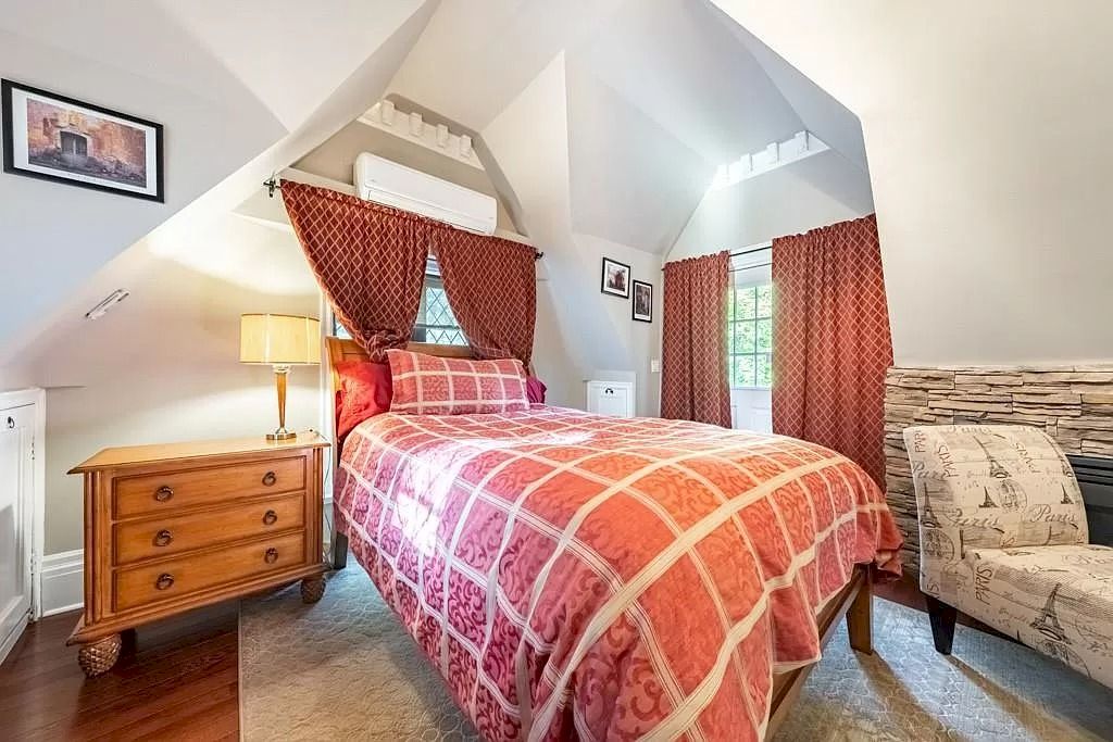 The Mississauga Castle Embraces meticulous hand crafted wood work, painted murals and exquisite stained glass windows now available for sale