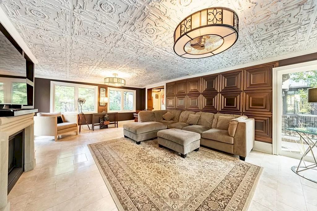 The Mississauga Castle Embraces meticulous hand crafted wood work, painted murals and exquisite stained glass windows now available for sale
