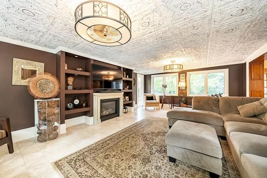The Mississauga Castle Embraces meticulous hand crafted wood work, painted murals and exquisite stained glass windows now available for sale