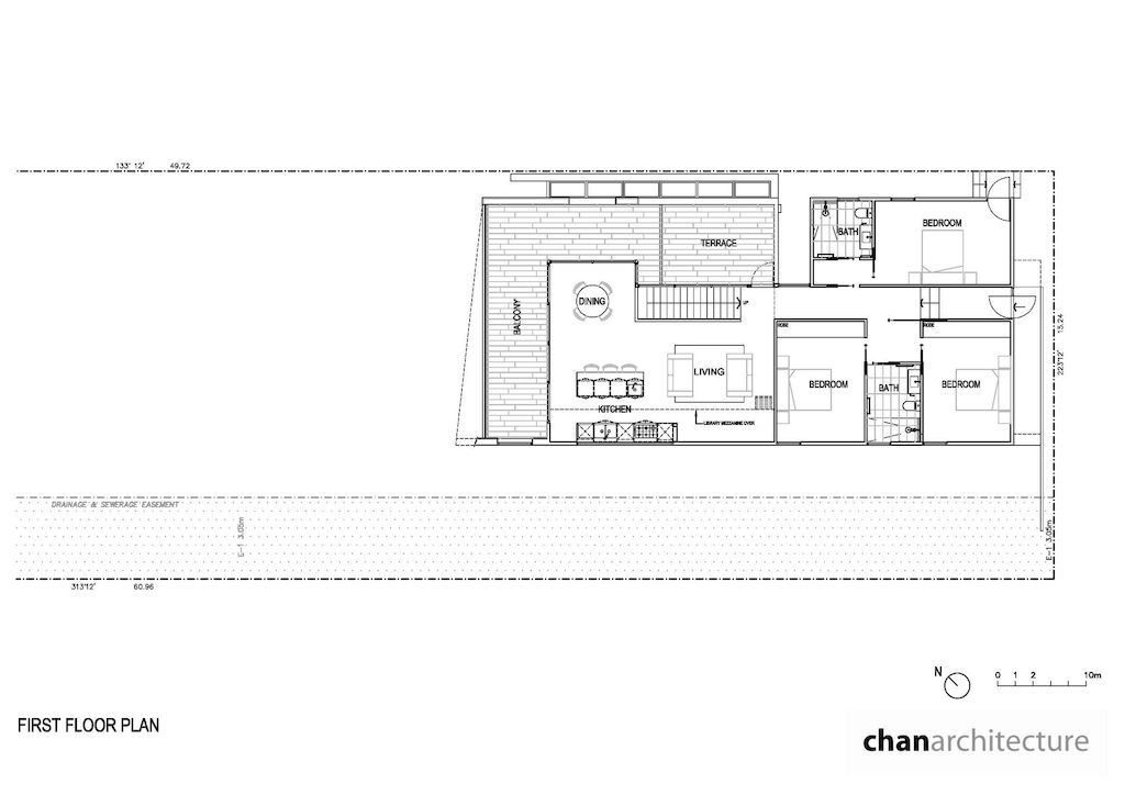 McCrae Bush House with Elevated Angular Form by Chan Architecture 14